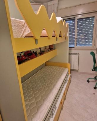 Letto a castello con soppalco