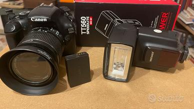 Canon 100d con flash