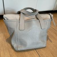 borsa in pelle con pochette staccabile