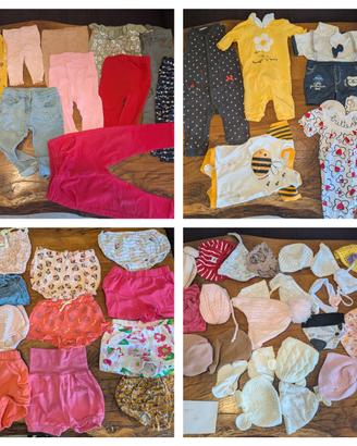 vestiti bimba al unità o lotto intero