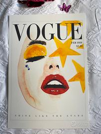 Poster copertina Vogue stampa grande lusso 33 × 48
