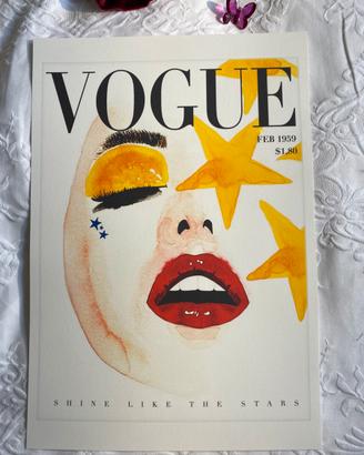 Poster copertina Vogue stampa grande lusso 33 × 48