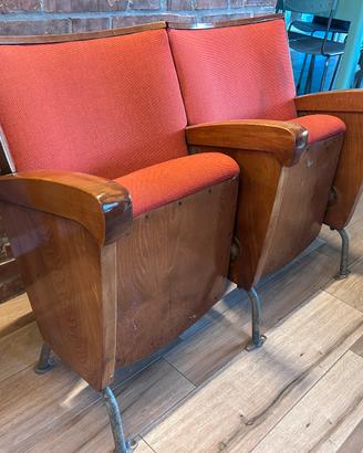 Sedie da cinema vintage