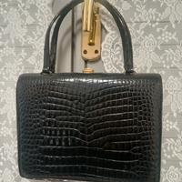 Borsa vintage,coccodrillo 