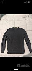 Taglia L Maglione Cotton&Silk Nero Misto Viscosa