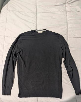 Taglia L Maglione Cotton&Silk Nero Misto Viscosa