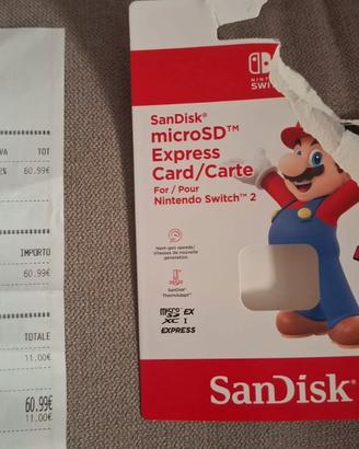 Scheda micro SD Nintendo switch