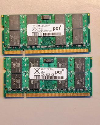 Ram laptop DDR2 (4x2Gb) + (1,5Gb)