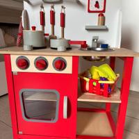 cucina legno bambini