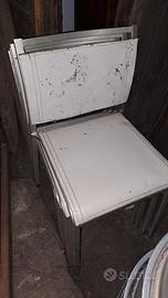 Sedie telaio alluminio