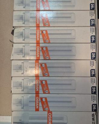 Lotto 8 lampade Osram Dulux D G24d-3 26W