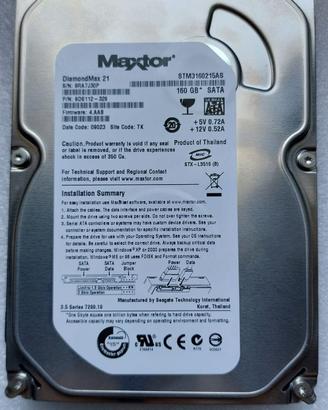 Disco Rigido HDD Maxtor DiamondMax 160Gb Sata