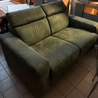 divano fisso due posti in microfibra