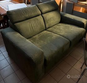 divano fisso due posti in microfibra