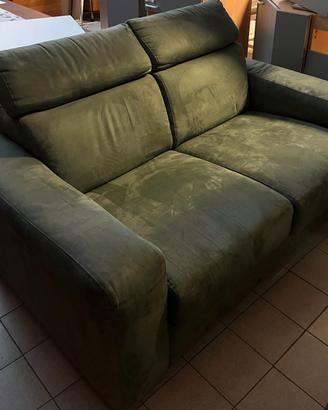 divano fisso due posti in microfibra
