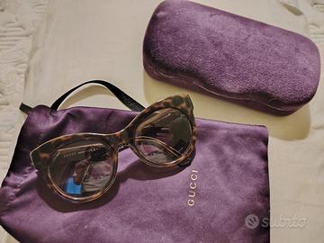 Gucci GG3740/S cat-eye tartarugati con custodia