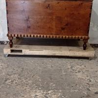 Antica Cassapanca in legno di abete 