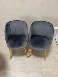 Sedie in velluto