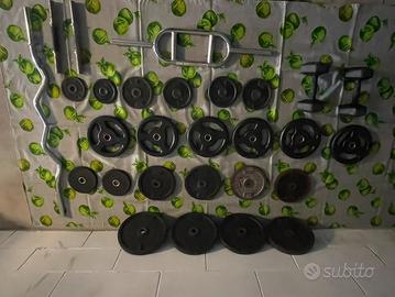 Attrezzatura palestra Domyos-105 kg pesi