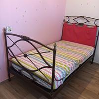 letto ferro battuto e ottone 