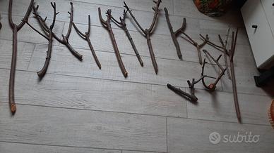 14 manici di legno per fionde!