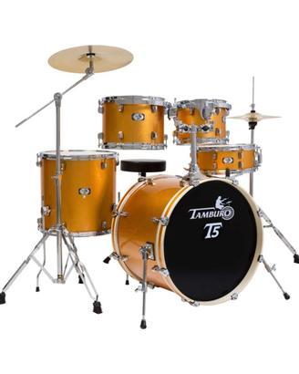 Tamburo TB T5S22YWSK Batteria 5 pezzi cassa 18" +