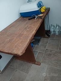 tavolo con 2 panche legno