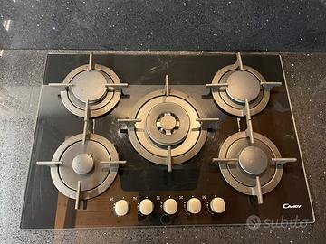 Piano cottura in vetro a GAS Candy cvg75swgnx