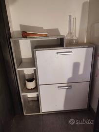 Scarpiera mobiletto (anta a ribalta)