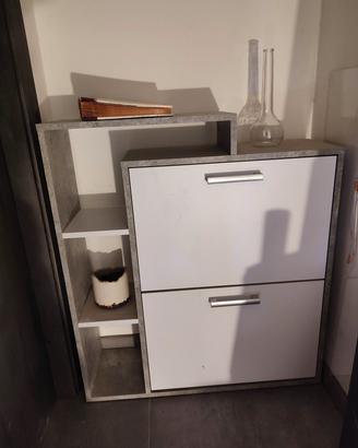 Scarpiera mobiletto (anta a ribalta)