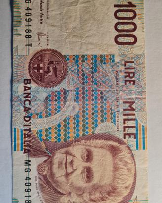 Mille lire della Montessori del 3 Ottobre 1990 a f