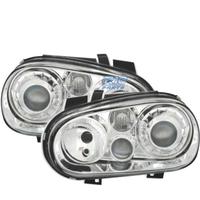 FARI VOLKSWAGEN VW GOLF 4 LOOK R32 FONDO CROMATO