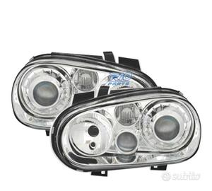 FARI VOLKSWAGEN VW GOLF 4 LOOK R32 FONDO CROMATO