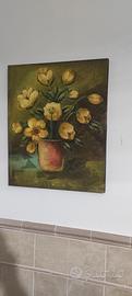 Quadri di fiori su tela