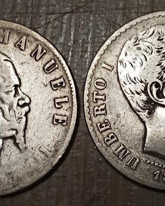 #1984 – Due Monete 2 Lire, Argento Regno Italia