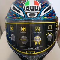Casco Agv winter test 2018 Valentino Rossi