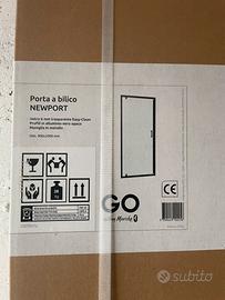 Box doccia anta unica battente nero