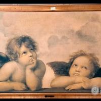 QUADRI SU TELA CON CORNICE LEGNO.