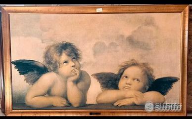 QUADRI SU TELA CON CORNICE LEGNO.