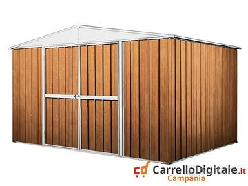 Box in Acciaio da giardino 360x345cm fin legno