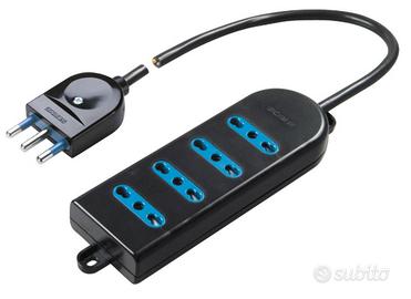 Presa quadrupla  Nera POLYPOOL
