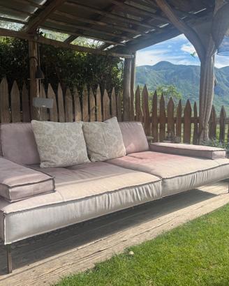 Divano - Sofa Pelle Alcantara Serie Design