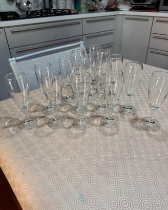 15 bicchieri a calice/fluttino