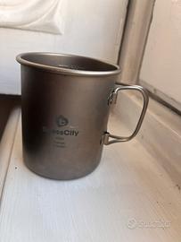 😍 Tazza in titanio FitnessCity 450ml 63g 😍🗻