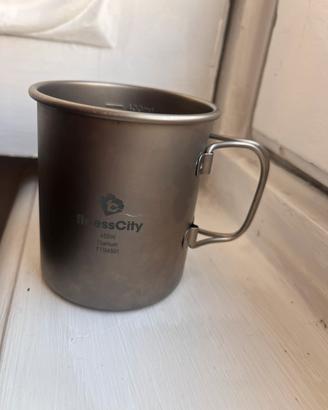 😍 Tazza in titanio FitnessCity 450ml 63g 😍🗻