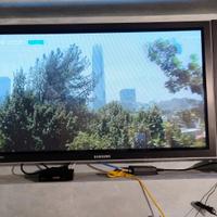 Televisore al plasma grande + decoder