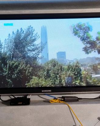 Televisore al plasma grande + decoder