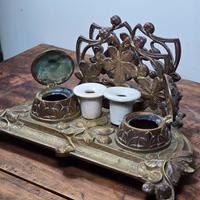 antico ed originale set da scrivania Art Nouveau 