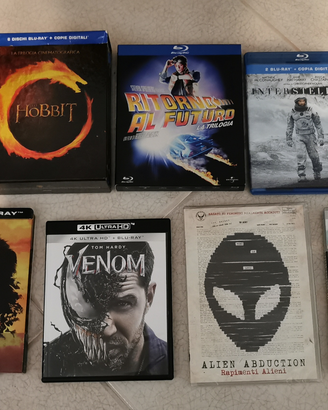 Film e cofanetti in 4k blu ray dvd e umd; Cd audio