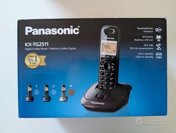 N.2 telefoni cordless Panasonic cordless KX-TG2511